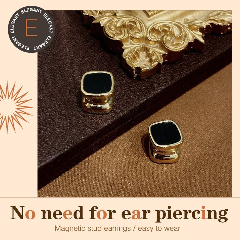 Magnetic Zircon Double-sided Stud Earrings-7