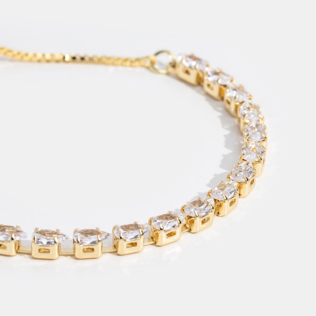 Celine Gold Crystal Bracelet